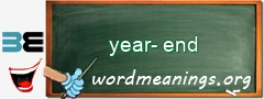 WordMeaning blackboard for year-end